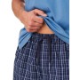 Фото  пижама мужская шорты хлопок key mns 252 синий