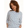 Фото  женская пижама брюки хлопок taro raisa 2571 светло-серый