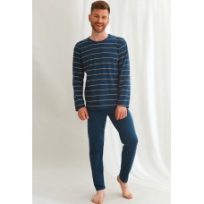 Мужская пижама брюки хлопок Taro Harry 2640 темно-синий 