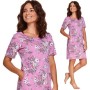 Женская ночная рубашка хлопок Taro Nessa 2385 розовый