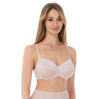 Бюстгальтер (43L21) - срібляста півонія