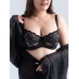 Зображення  бюстгальтер (72f41) - півонія + чорний
