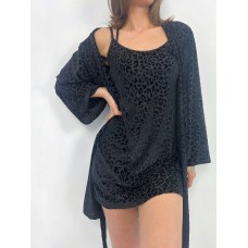 Халат (Dressing gown AXA) - чорний Халат (Dressing gown AXA) - чорний