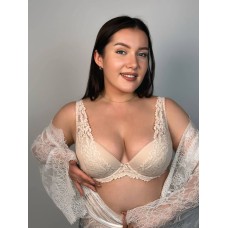 Бюстгальтер (58K10) - срібляста півонія