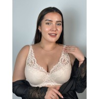 Бюстгальтер (58K31) - срібляста півонія