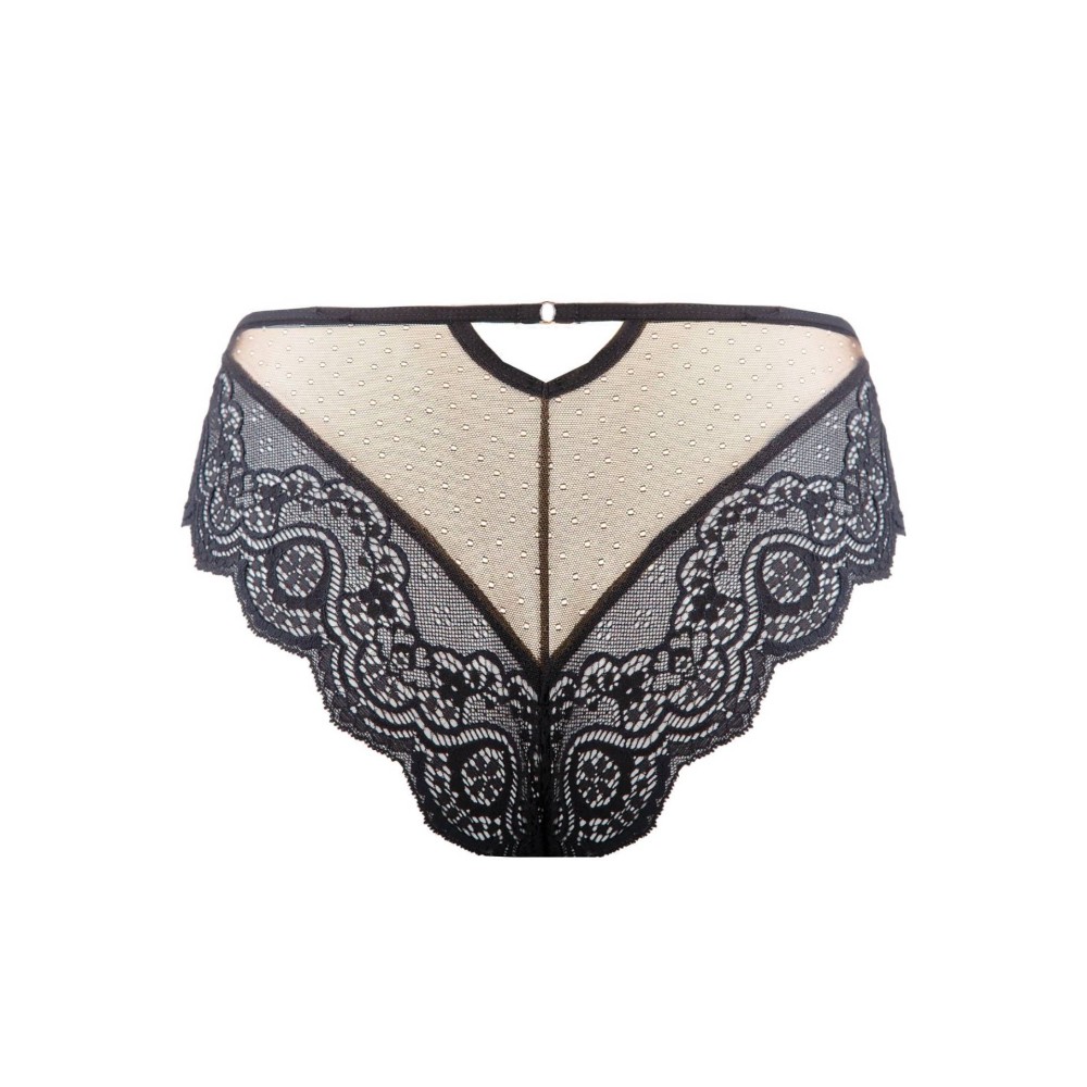 Зображення  труси жіночі (panties zelda) - чорний, бежевий Зображення  труси жіночі (panties zelda) - чорний, бежевий