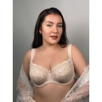 Бюстгальтер (72F23) - срібляста півонія