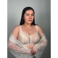 Бюстгалтер (44L23) - срібляста півонія