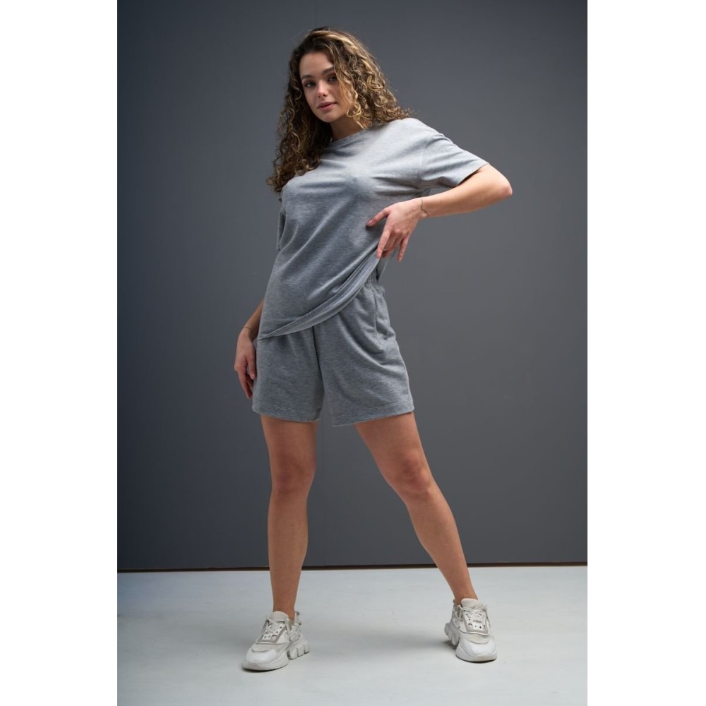 Зображення  комплект жіночий, мод. 17-019 футболка та шорти Зображення  комплект жіночий, мод. 17-019 футболка та шорти