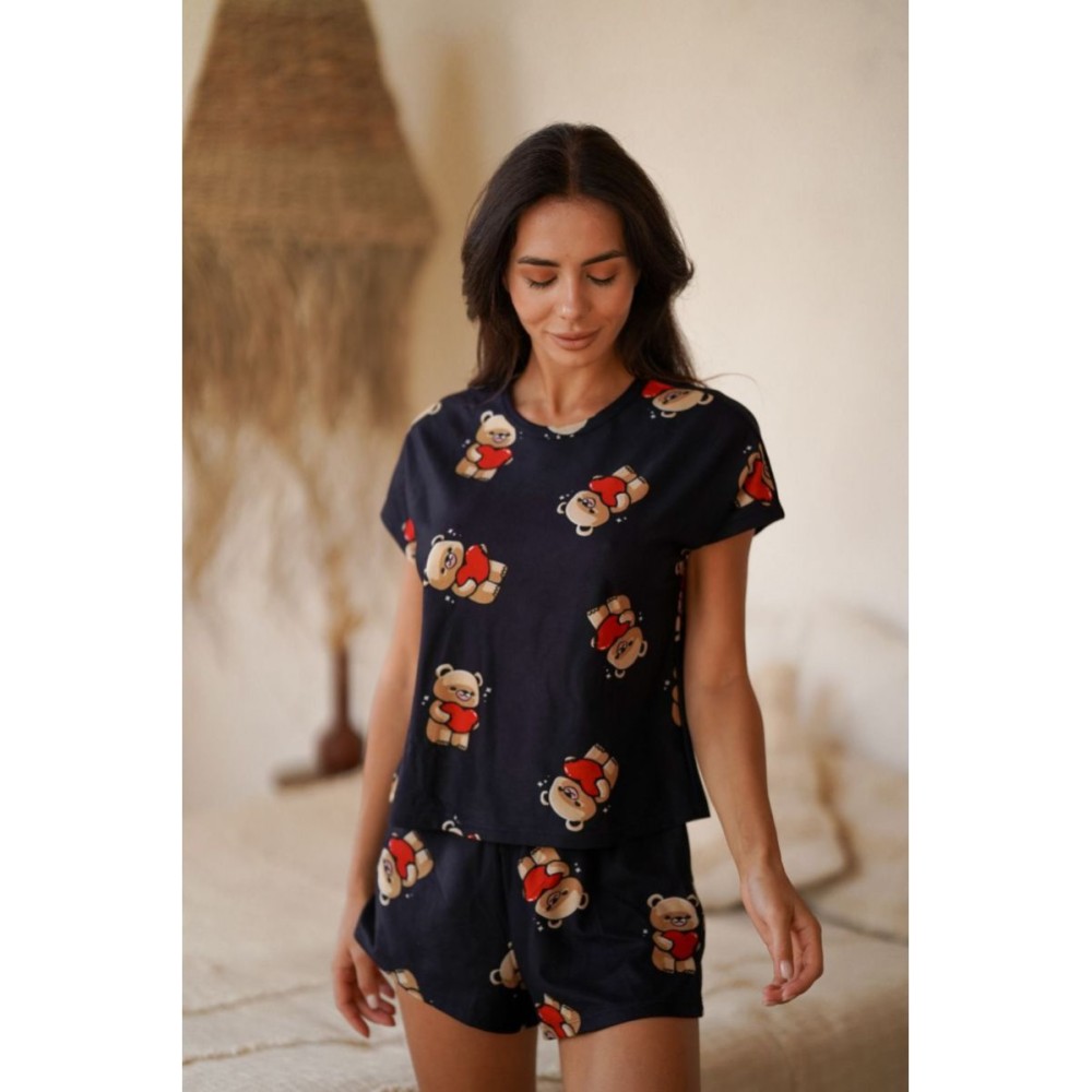 Зображення  комплект жіночий, мод. 17-016 футболка та шорти, batty Зображення  комплект жіночий, мод. 17-016 футболка та шорти, batty