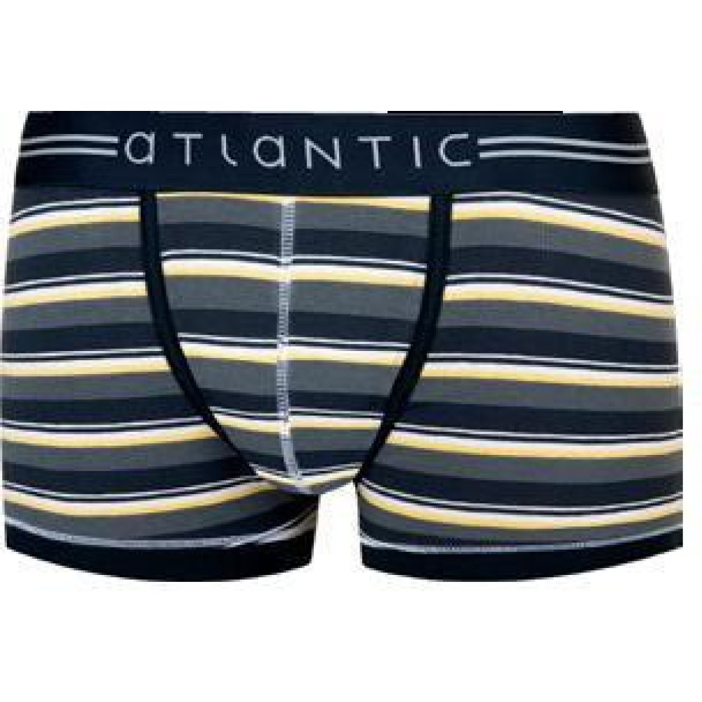 Фото  мужские трусы шорты хлопок atlantic mh-512 серый меланж