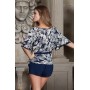 Зображення  жіноча піжама з шортами вероніка 16182
