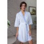 Фото  домашній жіночий халат білий хелен 16193