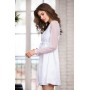 Фото  короткий жіночий халат білий палома 17483