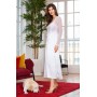 Фото  жіночий довгий халат білий палома 17487