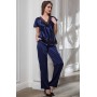 Зображення  жіноча шовкова піжама зі штанами ізабелла 3186