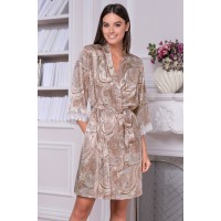 Жіночий шовковий халат Клементина 3453