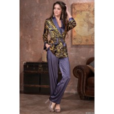 Жіночий комплект-трійка шовковий Армані Голд 3496