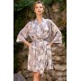 Фото  шовковий жіночий халат грація 3583