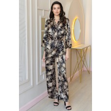 Жіноча шовкова піжама зі штанами Ясміна 3665