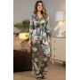 Зображення  жіноча шовкова піжама із брюками орнелія 3836