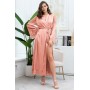 Фото  довгий жіночий шовковий халат аурелія 3899