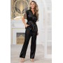 Фото  жіноча шовкова піжама зі штанами реджина 3906