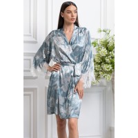 Жіночий шовковий халат Нінель 4253