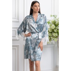 Жіночий шовковий халат Нінель 4253
