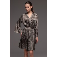 Жіночий шовковий халат Аїша 4313