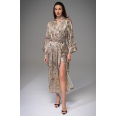 Довгий шовковий халат Лівія 4499 Довгий шовковий халат Лівія 4499