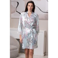 Жіночий шовковий халат Габріель 4523