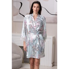 Жіночий шовковий халат Габріель 4523