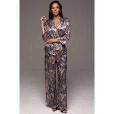 Жіноча шовкова піжама зі штанами Джаконда 4686 Жіноча шовкова піжама зі штанами Джаконда 4686