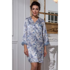 Жіночий шовковий халат на гудзиках Дольче Віта 5917