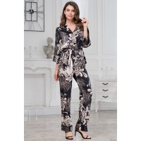 Піжама жіноча зі штанами атласна Да Вінчі 8446