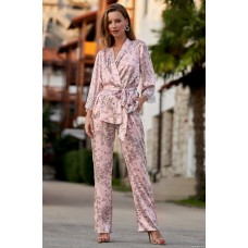 Жіноча атласна піжама з шортами Розмарі 8696