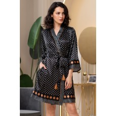 Атласний жіночій халат Камілла 8963