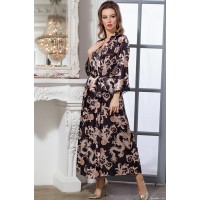 Жіночий довгий халат Версаче Голд 9938