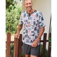 Піжама чоловіча з шортами Massana P231337