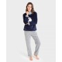 Фото  тепла піжама жіноча з брюками massana p701235