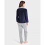 Фото  тепла піжама жіноча з брюками massana p701235