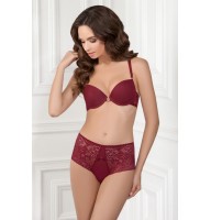 Бюстгальтер пуш-ап микросетка Jasmine Dory 1040/7 бордовый