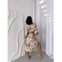 Фото  жіночий халат кімоно довгий boho chic карамель