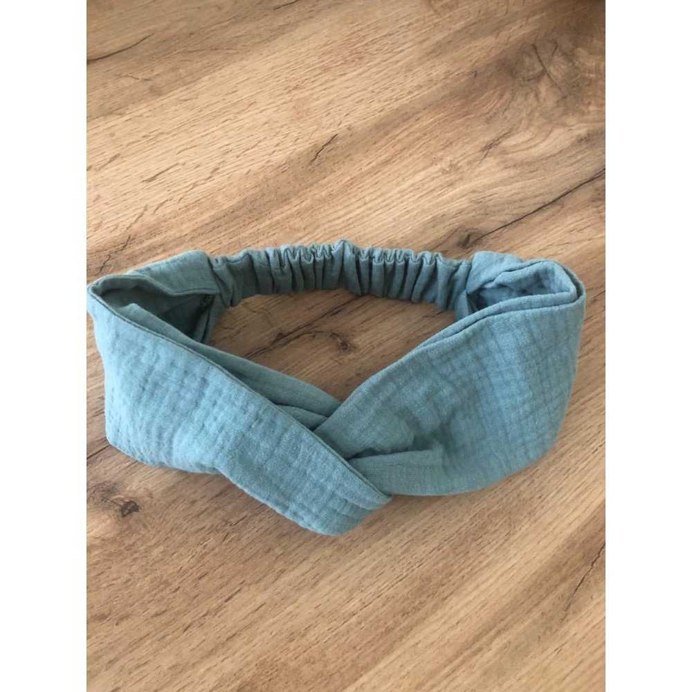 Фото  пов'язка для волосся з мусліну