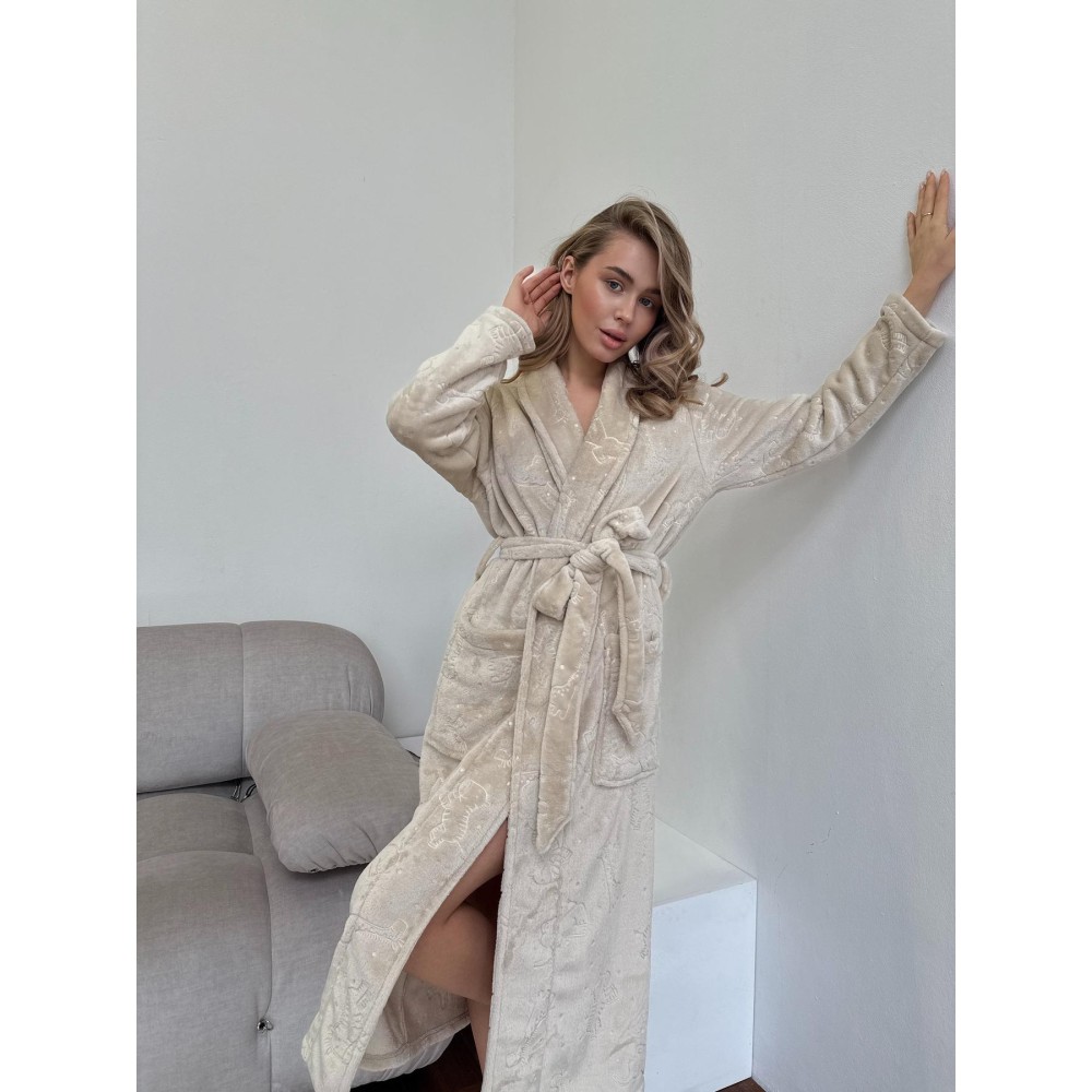 Фото  жіночий халат шаль cosy теплий казка велсофт