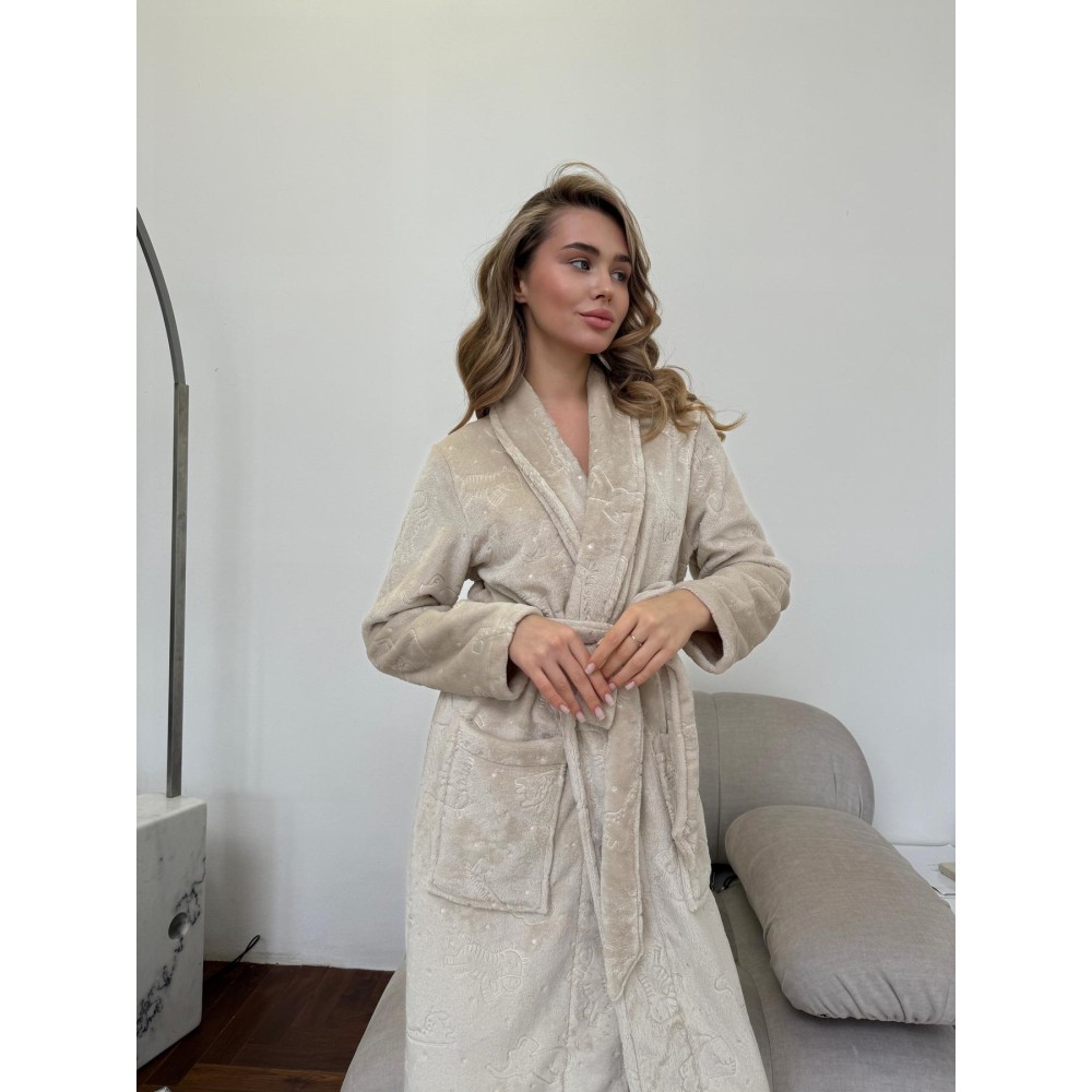 Фото  жіночий халат шаль cosy теплий казка велсофт