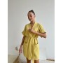 Зображення  жіночий халат cosy із мусліну hawaii гірчиця