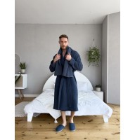 Чоловічий подарунковий набір Сапфір2 ХКР (халат, капці, рушник)