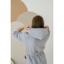 Фото  жіночий халат coy з капюшоном вафельний
